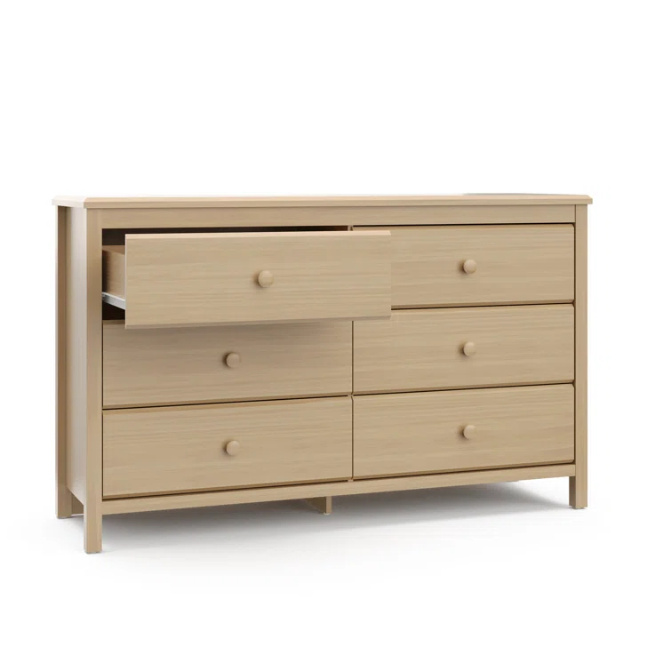 Alpine 6 Drawer Double Dresser