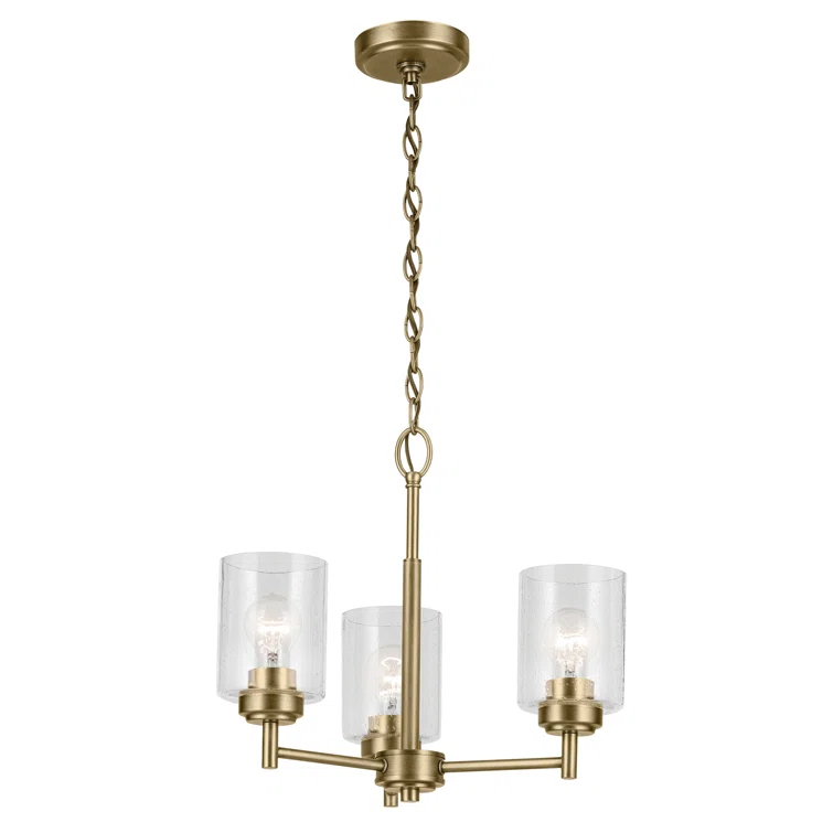 Kichler Lighting Winslow 3 - Light Steel Dimmable Round Chandelier