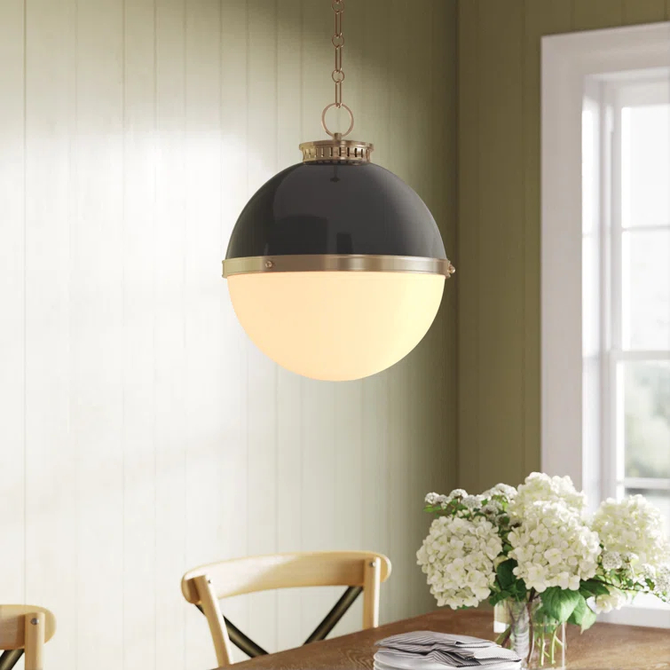 Manila Single Light Glass Dimmable Pendant