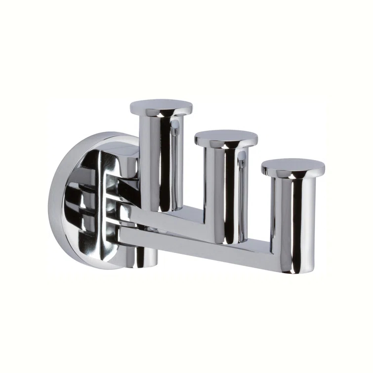 Kubic Pivoting Triple Robe Hook