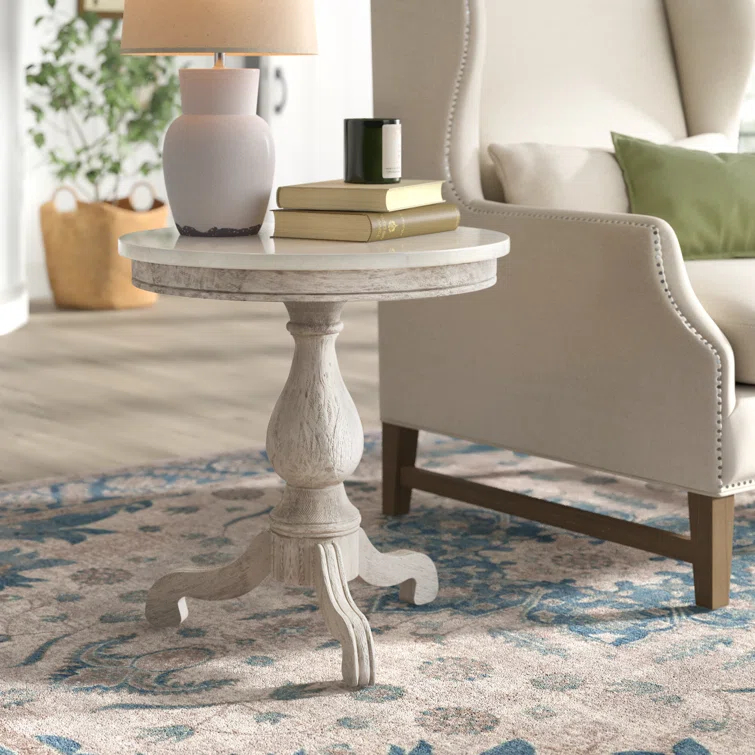 Aberdale End Table with Marble Top