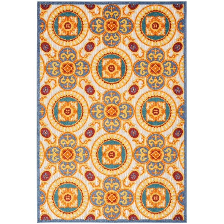 Lark Manor™ Isalia 5'3" X 7'5" Multicolor Tropical Rug
