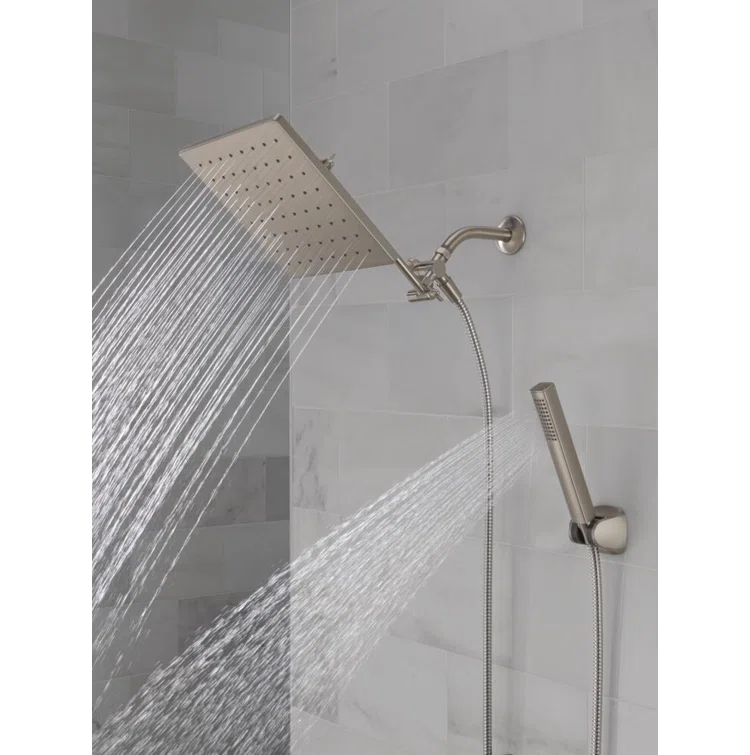 10-inch Raincan Shower Head and Hand Held Shower Combo, Rainfall Shower Head and Hand Shower