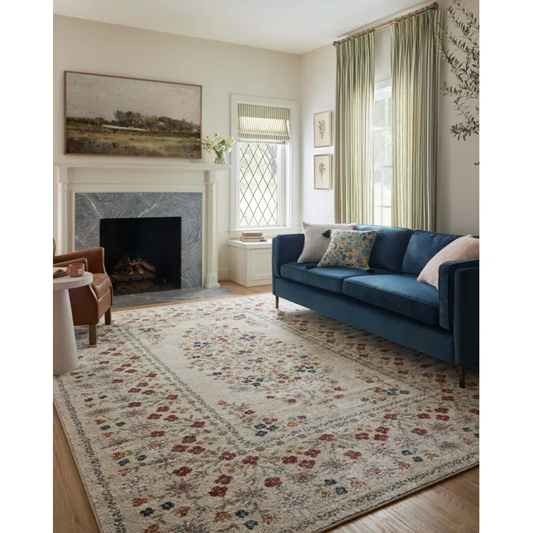 Rifle Paper Co. x Loloi Laurel Linen Area Rug