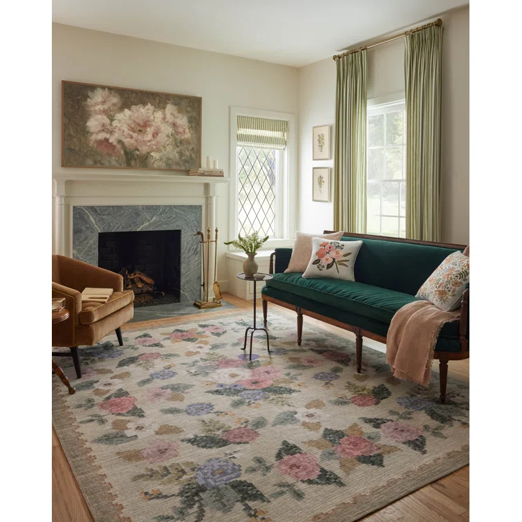 Rifle Paper Co. x Loloi Rosa Area Rug