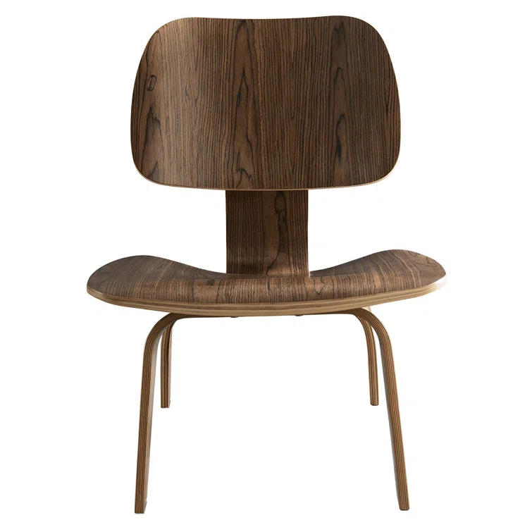Modway Molded Walnut Plywood Lounge Chair by Modway