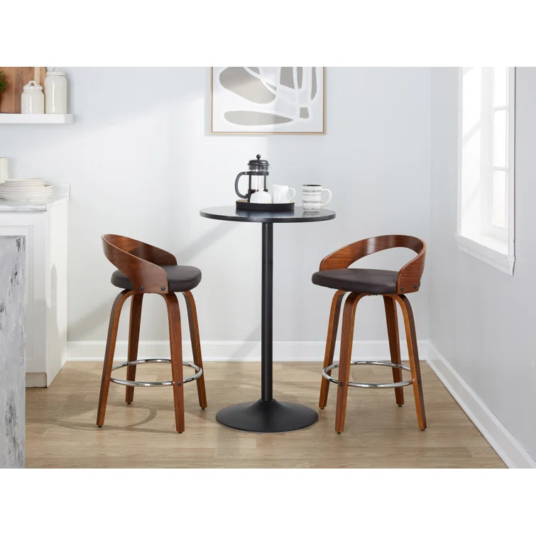 Grotto Swivel Upholstered Counter Stool