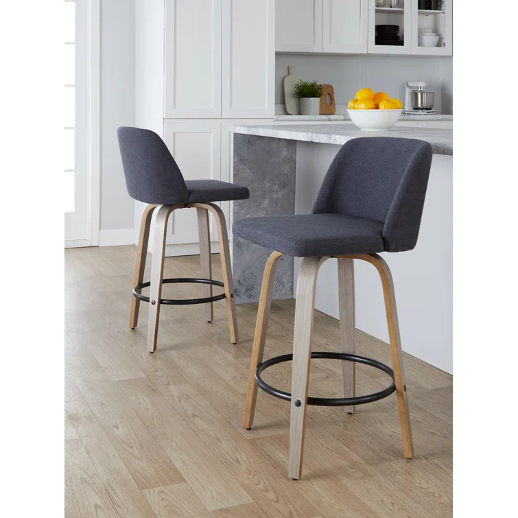 Toriano Swivel Upholstered Counter Stool