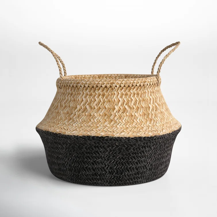 Handmade Seagrass Basket With Handles 1