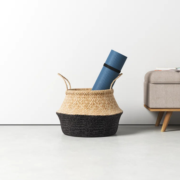 Handmade Seagrass Basket With Handles 1