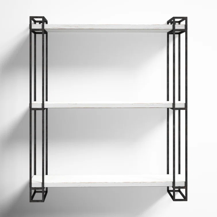 Burchill 3 Piece Pine Floating Shelf