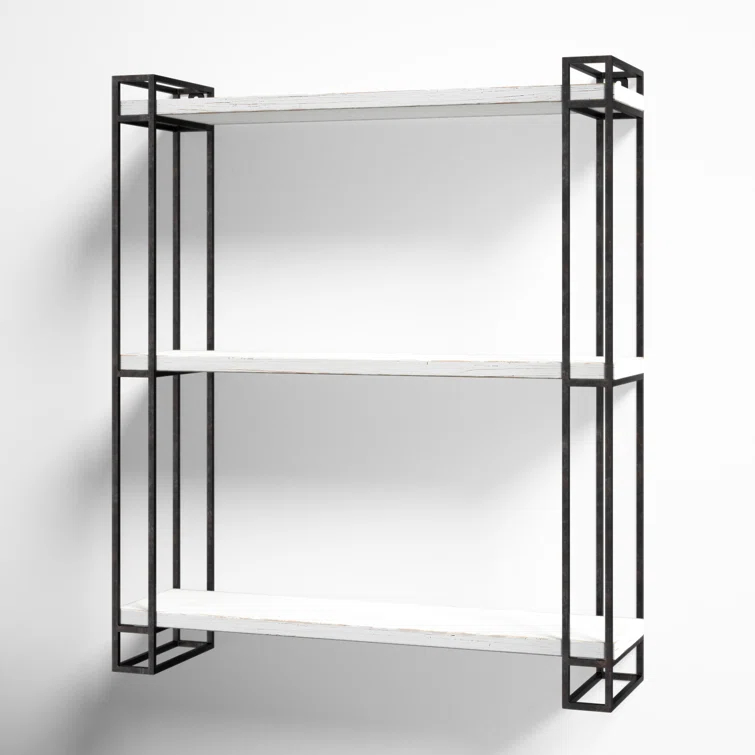 Burchill 3 Piece Pine Floating Shelf