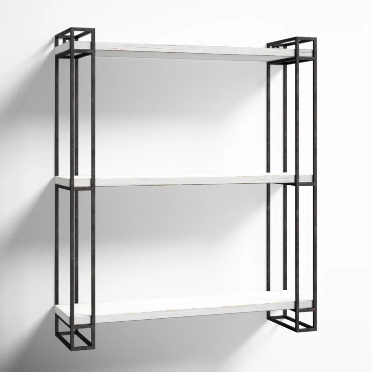 Burchill 3 Piece Pine Floating Shelf