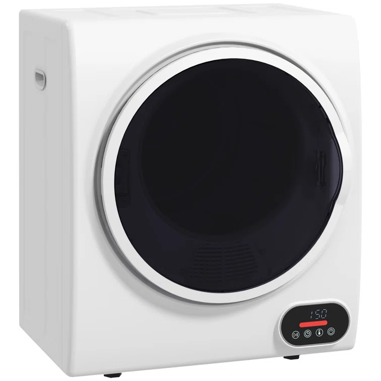 HomCom 1.5 Cubic Feet Vented Electric Stackable Dryer