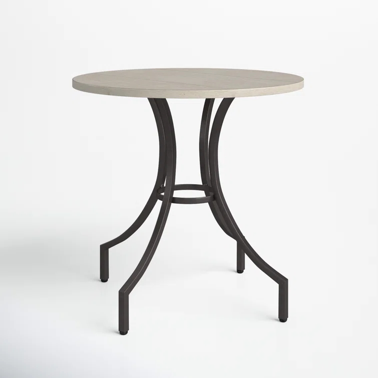 Homestead Iron Round Lamp End Table