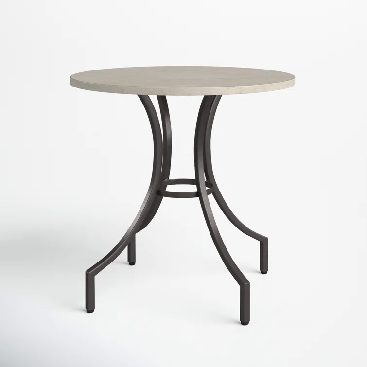 Homestead Iron Round Lamp End Table