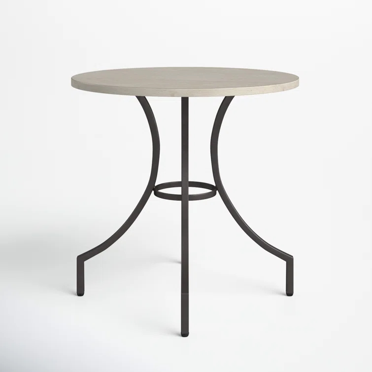 Homestead Iron Round Lamp End Table