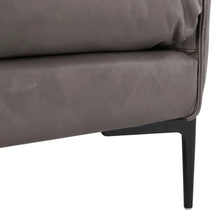 Corinne 85'' Leather Sofa