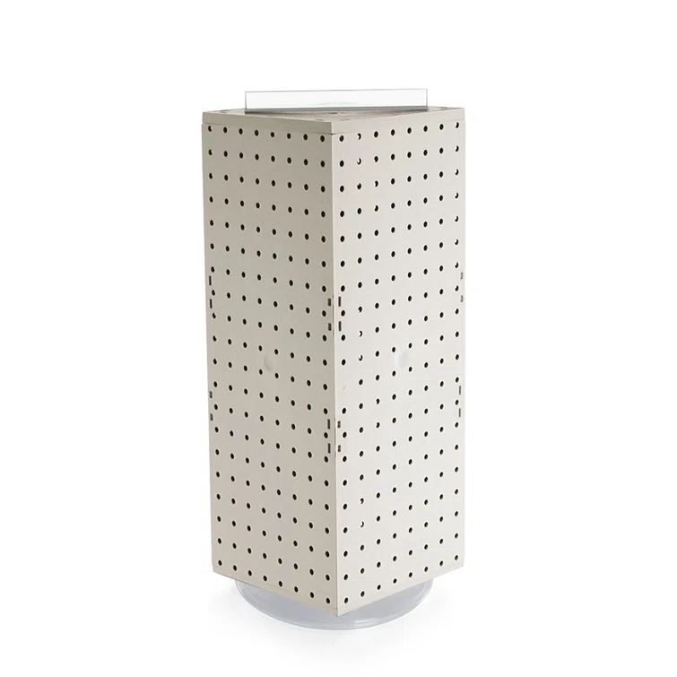 Azar Displays Four-Sided Revolving 8"W x 20"H Pegboard Counter Display