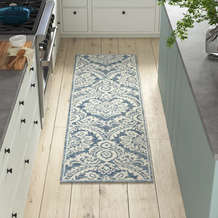 Tansy Wool Blue/Ivory Rug