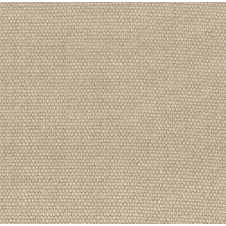 King Beige Upholstered Metal Bed with Nailhead Trim