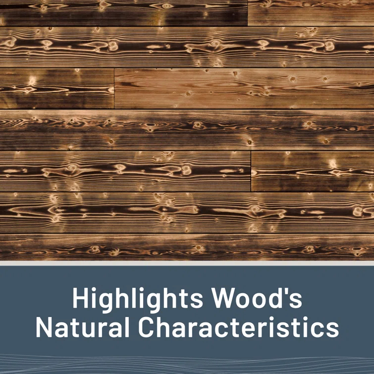 Edge 1 in. x 6 in. x 8 ft. Charred Collection Shiplap Pine Board
