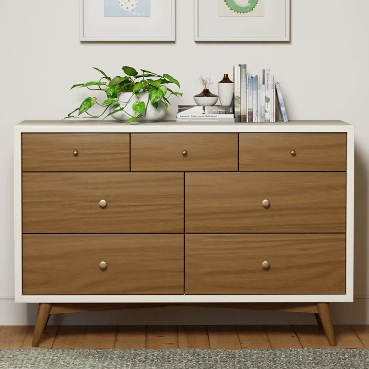 Palma 7 Drawer 53" W Double Dresser