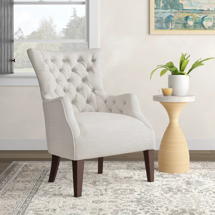 Tufted Wingback Accent Chair