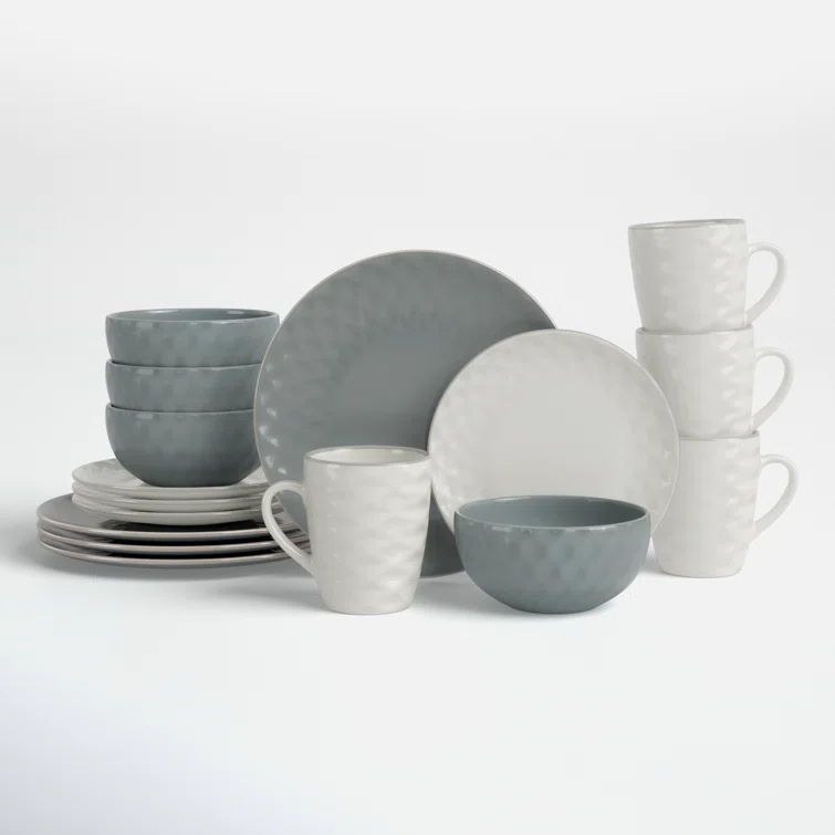 Alec Stoneware Dinnerware - Set of 16