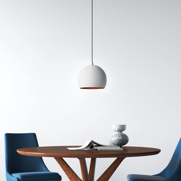 Schultz Single Light Metal Dimmable Pendant