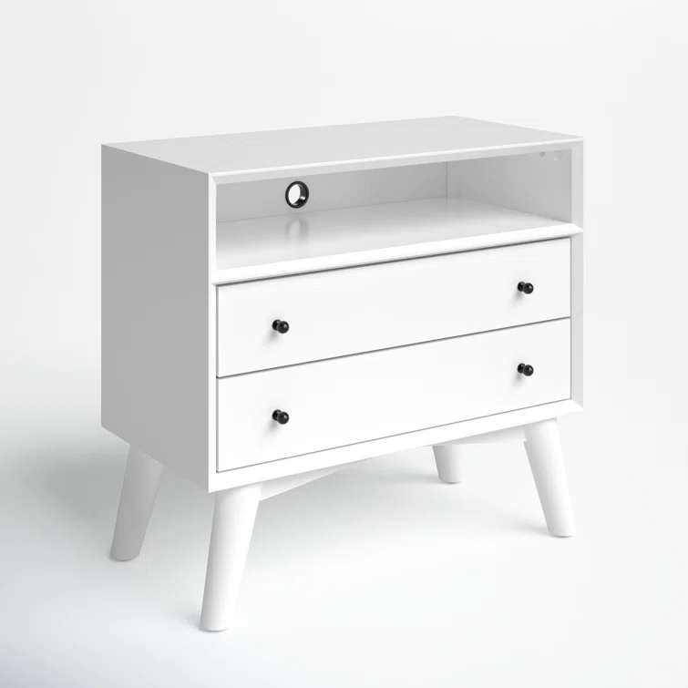 Williams 2-Drawer Nightstand with Shelf