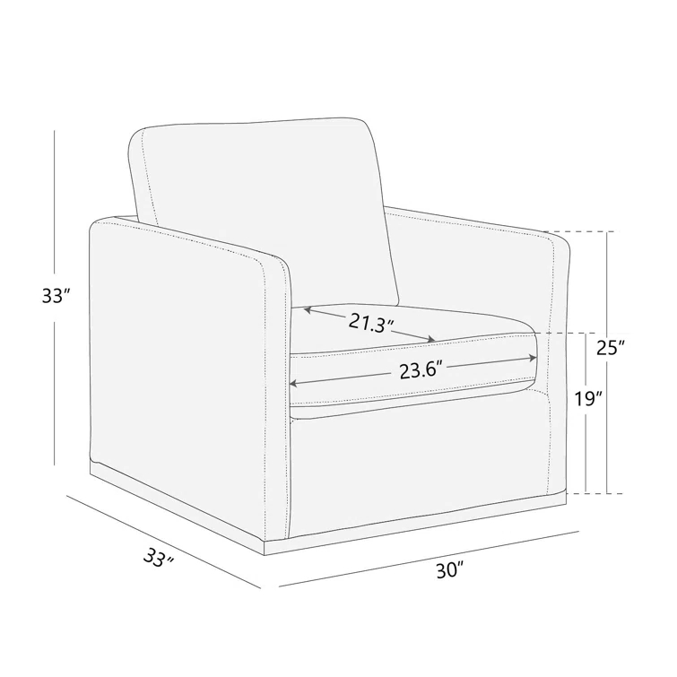 Benten Upholstered Swivel Armchair