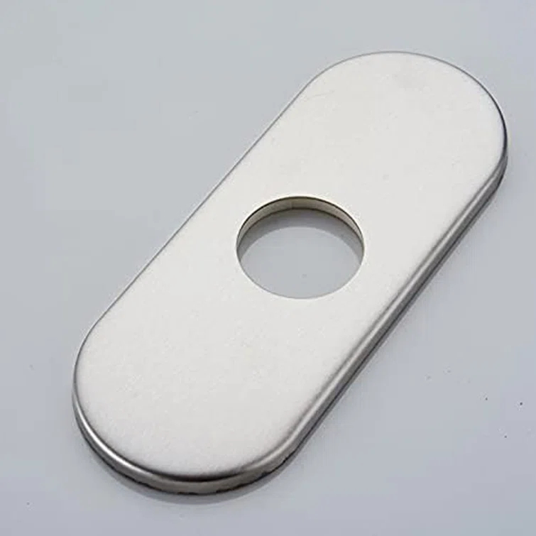 Greenspring 6 Inch Bathroom Vessel Vanity Sink Faucet 4" Hole Cover Deck Plate Escutcheon Chrome