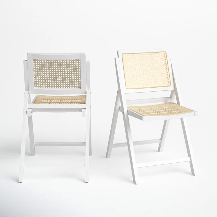 Dan Rattan Folding Dining Chair