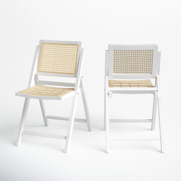 Dan Rattan Folding Dining Chair