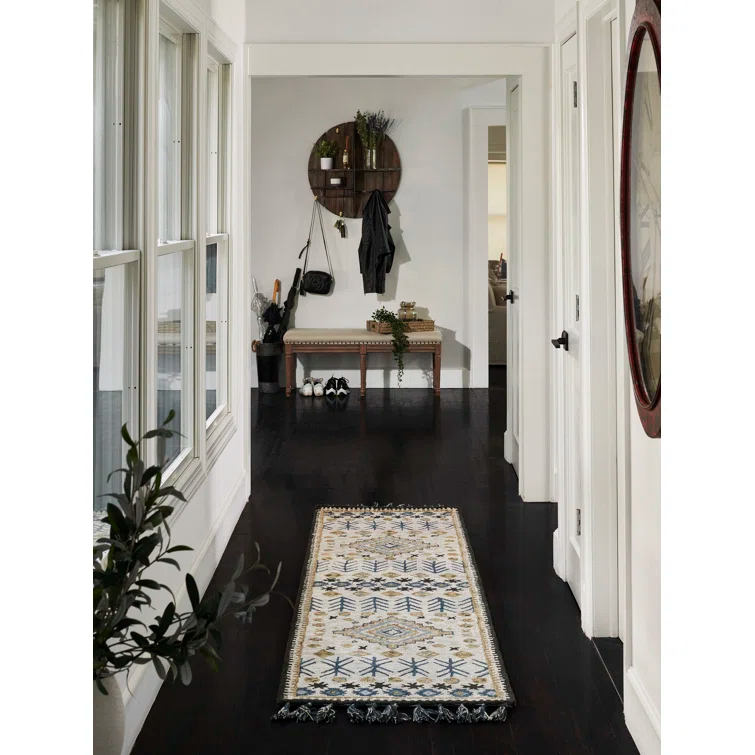 Momeni Tahoe Hand Tufted Wool Transitional Ivory Area Rug 3'6" X 5'6"
