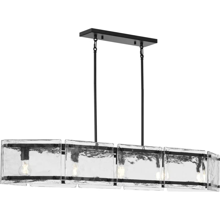 Progress Lighting Rivera 5 - Light Dimmable Linear Chandelier