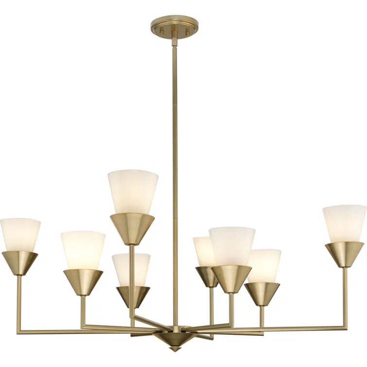 Progress Lighting Pinellas 8 - Light Dimmable Tiered Chandelier