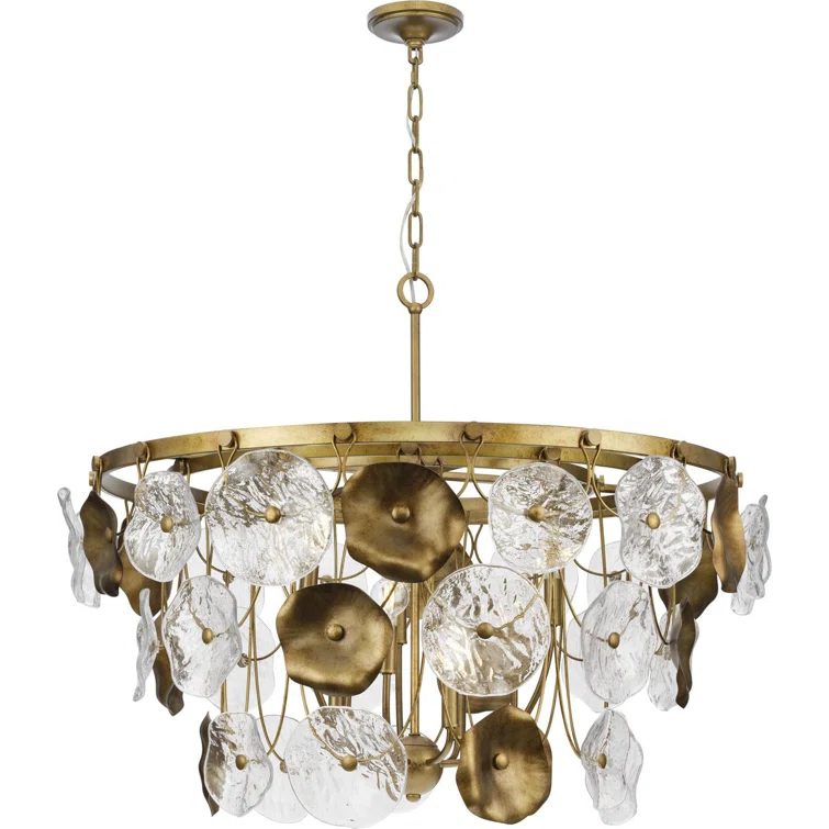 Progress Lighting Loretta 9 - Light Dimmable Tiered Chandelier