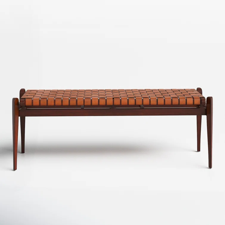 Kenan Genuine Leather Bench