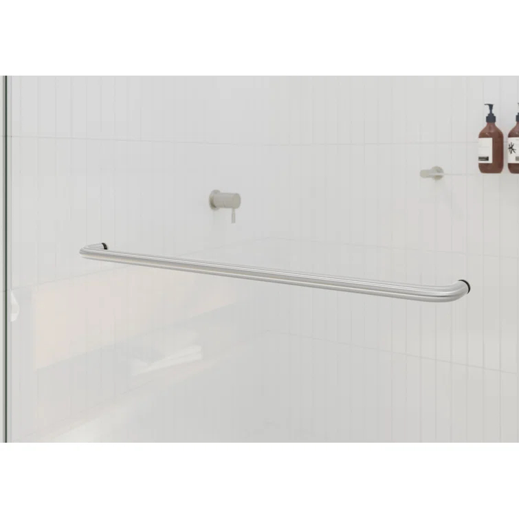 Polaris 60 in. x 66 in. Fully Frameless Sliding Bypass Bathtub Door