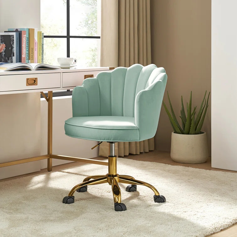 Belanda 23'' W Modern VelvetTask Chair with Tufted Back