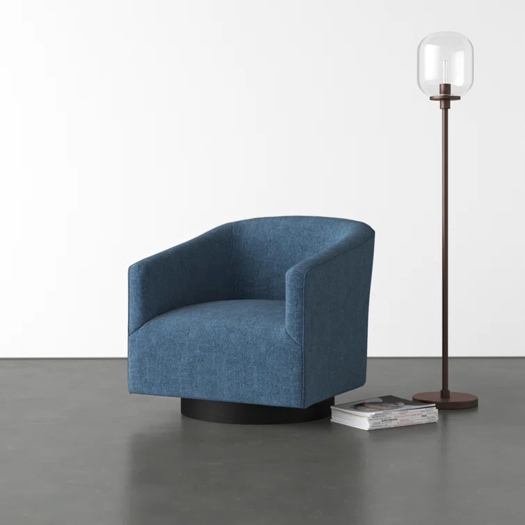 Donovan Upholstered Swivel Barrel Chair