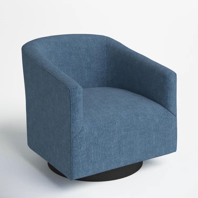 Donovan Upholstered Swivel Barrel Chair