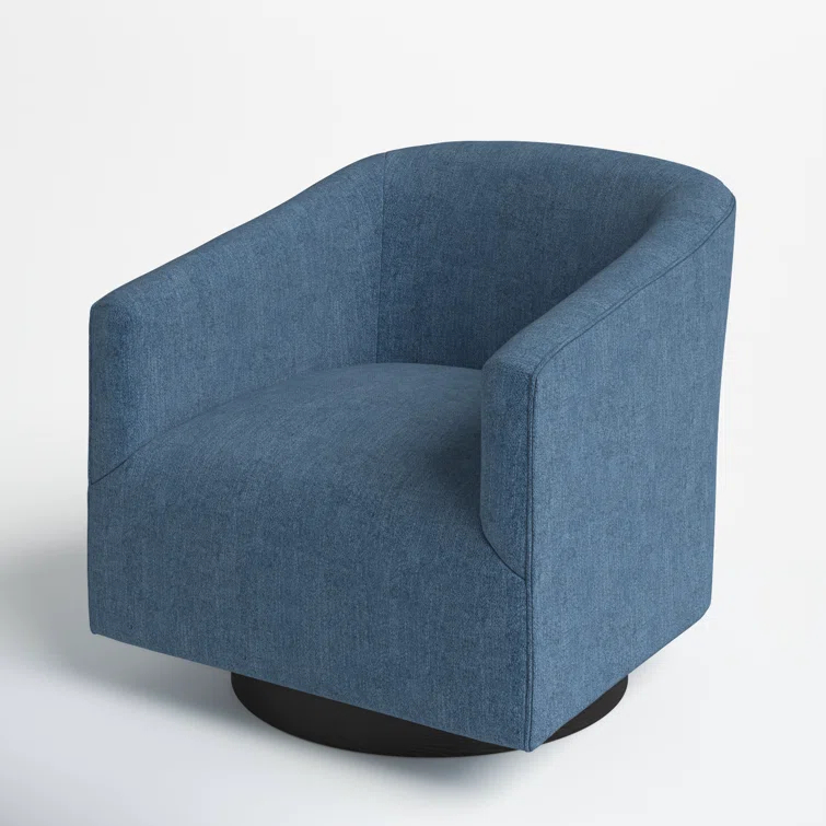 Donovan Upholstered Swivel Barrel Chair