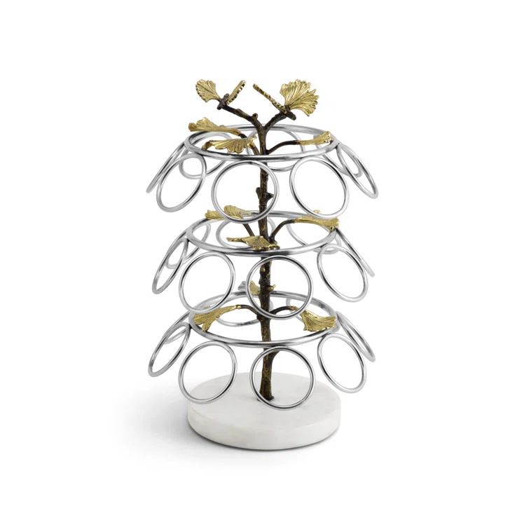 Butterfly Ginkgo Stainless Steel & Brass K-Cup Carousel