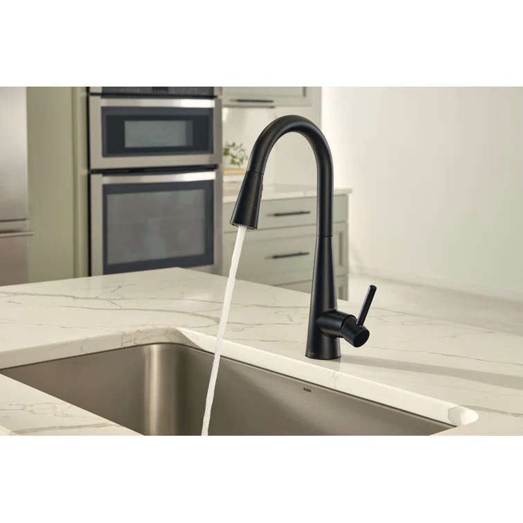 Moen Sleek MotionSense Wave Single Handle Pulldown Kitchen Faucet with Power Clean Technology
