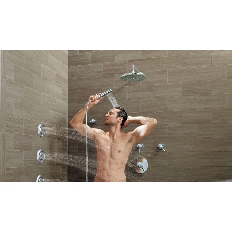 Waterhill Rain Fixed Shower Head with Immersion