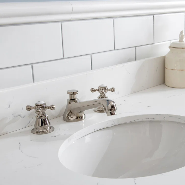 Carlson Widespread Bathroom Faucet with Drain Assembly