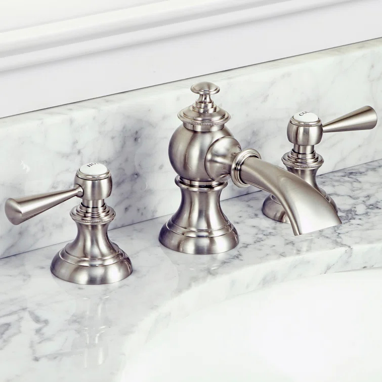Widespread 2-handle Bathroom Faucet with Drain Assembly